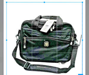 Calpak Black Nylon Multi Pocket Laptop Briefcase Travel Messenger Bag NWT